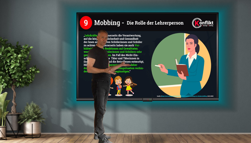 Ronald Fromm doziert an Schulen über das Thema Mobbing und die dahingehend wesentliche Rolle des Lehrers.